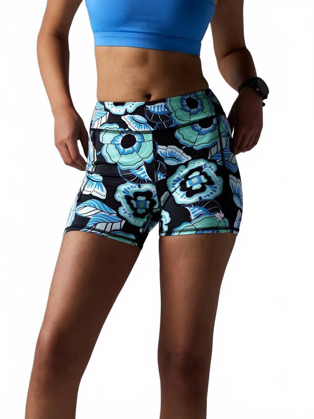 NEW RABBIT speed leggy shorts in opal floral